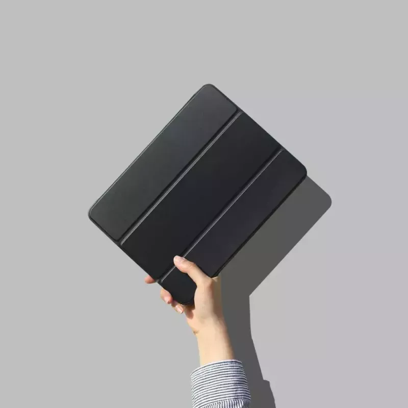 eSTUFF SEATTLE Capa para caneta para iPad 9.7 2018/2017 – Pele PU cinzenta