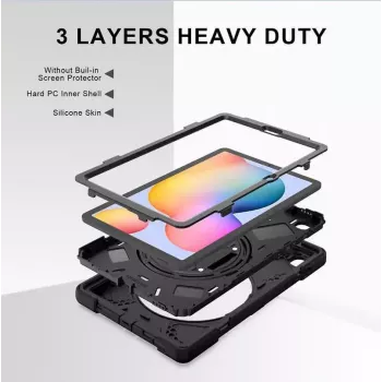 Capa eSTUFF AUSTIN Defender para Samsung Galaxy Tab S6 Lite 2022/2020 preta