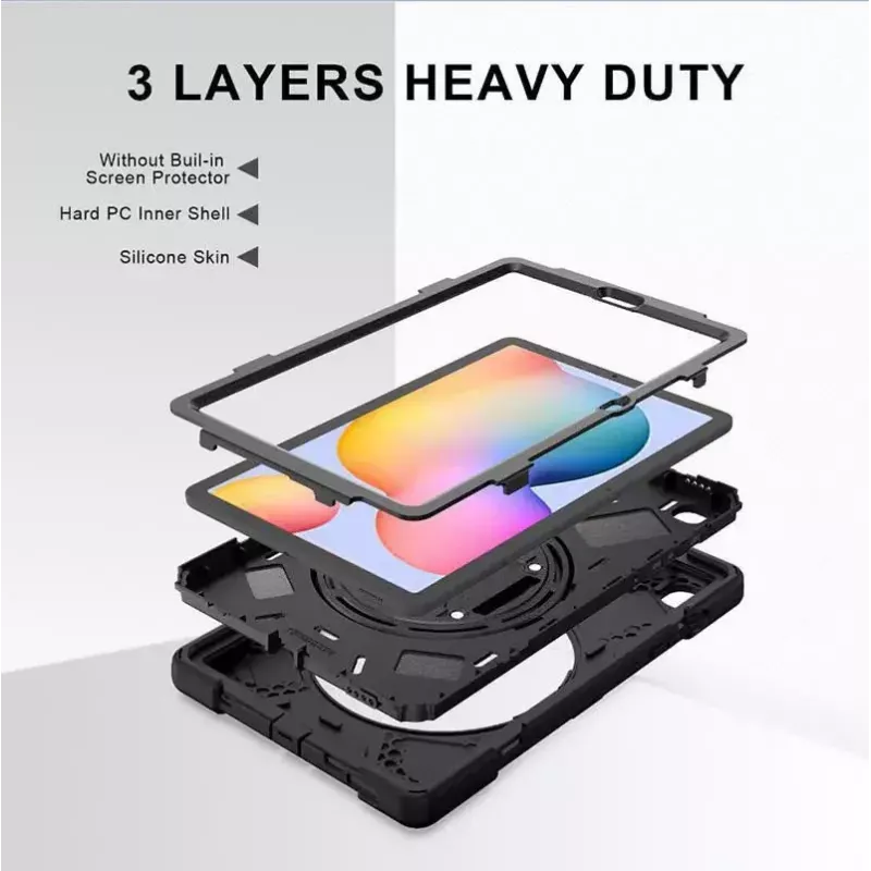 Capa eSTUFF AUSTIN Defender para Samsung Galaxy Tab S6 Lite 2022/2020 preta