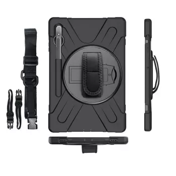 Capa eSTUFF CHICAGO Full Body Defender para Samsung Galaxy Tab S8/S7 preta