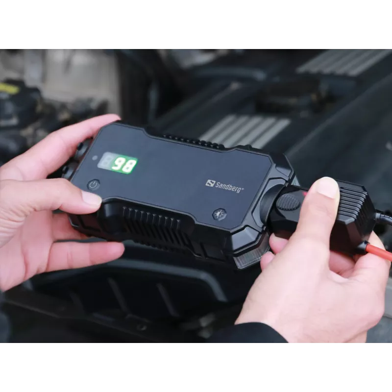 Powerbank de arranque automóvel Sandberg 10000 mAh USB Type-A Type-C preto