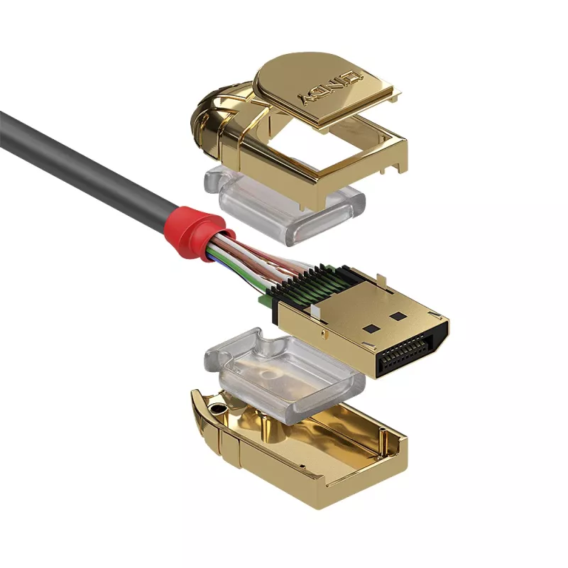 Cabo DisplayPort 1.2 Lindy 7,5 m, Gold Line