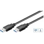 Cabo USB Microconnect USB3.0AA5B USB 3.2 Gen 1 (3.1 Gen 1) 5 m USB A preto