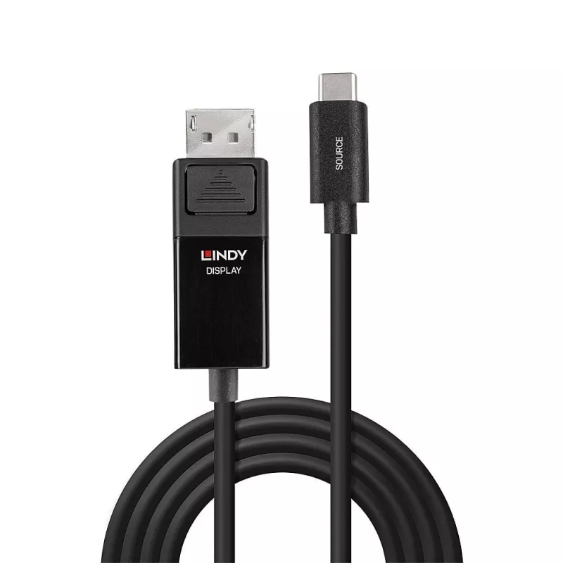 Cabo adaptador USB Type-C para DP 8K60 Lindy 1 m