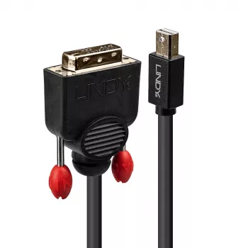 Cabo Mini DisplayPort para DVI Lindy 1 m, preto