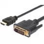 Adaptador de cabo de vídeo Techly ICOC-HDMI-D-045 5 m DVI-D preto