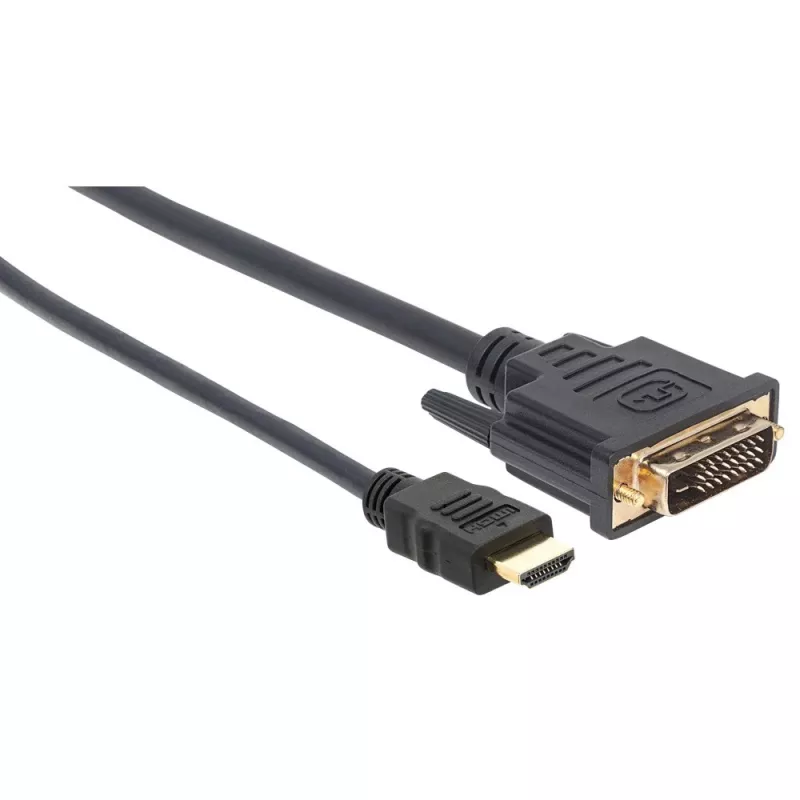 Cabo de vídeo Techly HDMI para DVI-D M/M 1,8 m ICOC HDMI-D-018