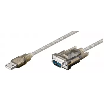 Cabo série Microconnect 68875 transparente 1,5 m USB Type-A VGA (D-Sub)