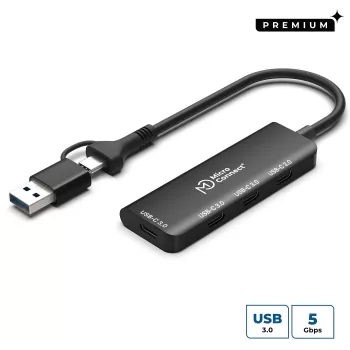 Hub de interface Microconnect UC0070-5G-USB-C-4IN1-C