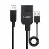 Cabo USB 3.2 Gen 2 Type-A híbrido Lindy 35 m preto ABS