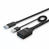 Cabo USB 3.2 Gen 2 Type-A híbrido Lindy 35 m preto ABS