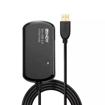 Extensão ativa USB 2.0 Pro Hub Lindy 8 m