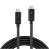 Lindy 41555 cabo Thunderbolt 3, passivo, USB-C macho para USB-C macho, 0,5 m, suporte 4K, preto