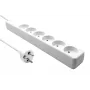 Extensão elétrica Microconnect MC-GRU0605DKW 5 m 6 tomadas AC para interior branco