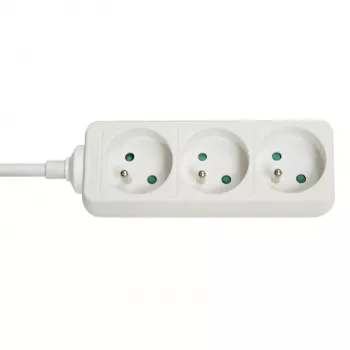 Extensão elétrica Lindy 73120 3 tomadas AC para interior branco