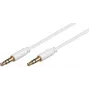 Cabo de áudio Microconnect AUDLL1W 1 m 3,5 mm branco