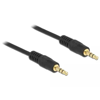 Cabo de áudio DeLOCK 1 m 3,5 mm ficha macho/ficha macho