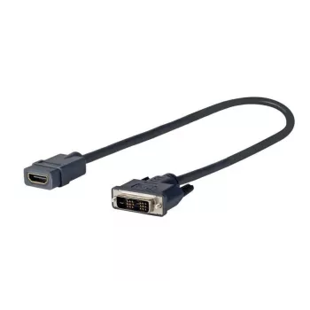 Adaptador de cabo de vídeo Vivolink PRODVIADAPHDMI 0,2 m DVI-D HDMI preto