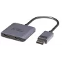 Adaptador DisplayPort para 2x HDMI MicroConnect MC-DP-2XHDMI, conector fêmea HDMI duplo, suporte 4K
