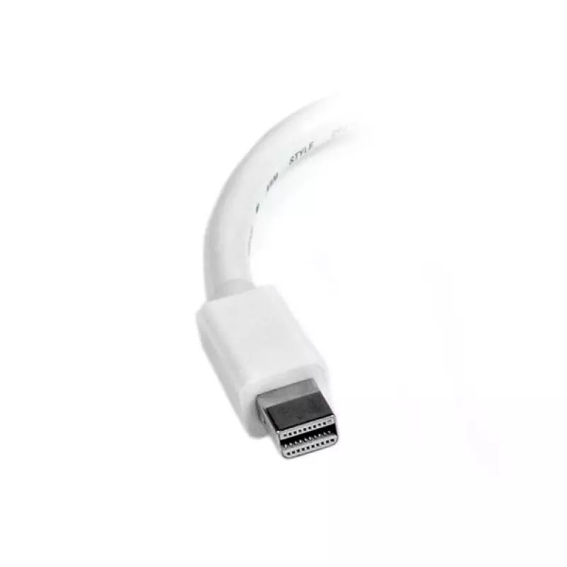 StarTech.com MDP2HDW adaptador de Mini DisplayPort para HDMI, passivo, 1920x1200, passagem de áudio, compatível com Thunderbolt, 17 cm, branco