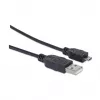 Cabo USB-A para Micro-USB Manhattan, 1,8 m, ficha macho para ficha macho, preto, 480 Mbit/s (USB 2.0), Hi-Speed USB, garantia vitalícia, equivalente a UUSBHAUB6.
