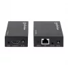 Kit extensor Manhattan HDMI 1080p sobre Ethernet, até 50 m com um cabo Cat6, módulos Tx e Rx, suporte IR, três anos de garantia