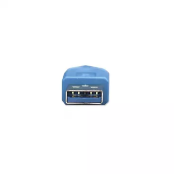 Cabo de extensão USB-A para USB-A Manhattan 2 m ficha macho para conector fêmea azul