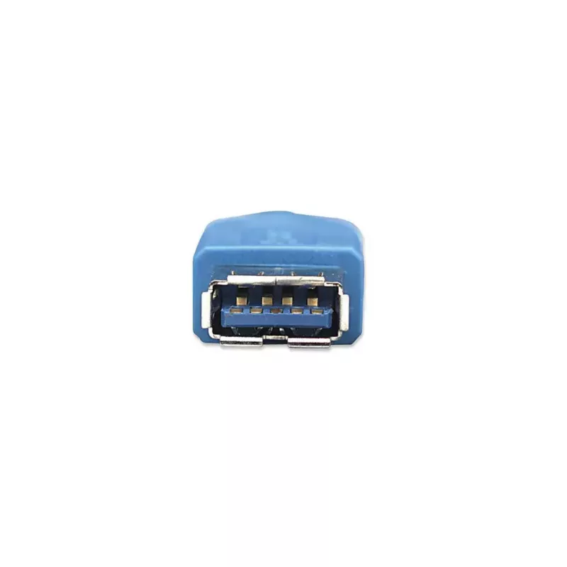 Cabo de extensão USB-A para USB-A Manhattan 2 m ficha macho para conector fêmea azul