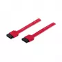 Cabo de dados SATA Manhattan, 7 pinos, 50 cm, macho para macho, 6 Gbps, vermelho, garantia vitalícia