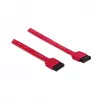 Cabo de dados SATA Manhattan, 7 pinos, 50 cm, macho para macho, 6 Gbps, vermelho, garantia vitalícia
