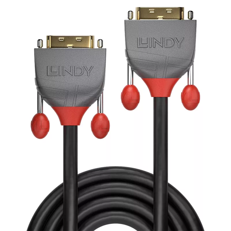 Cabo DVI-D Dual Link Lindy 1 m, Anthra Line