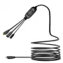 Cabo hub USB-C VivoLink PROUSBCHDMIUSB3-5 com USB 3.0 e função de carregamento, preto