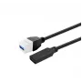 Cabo de dados USB 3.0 Type-A para Type-A VivoLink PROKEYUSB3AFF0 2W, USB 3.0