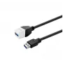 Cabo de extensão USB 3.0 Type-A para Type-A VivoLink PROKEYUSB3AFM3W 3 m branco