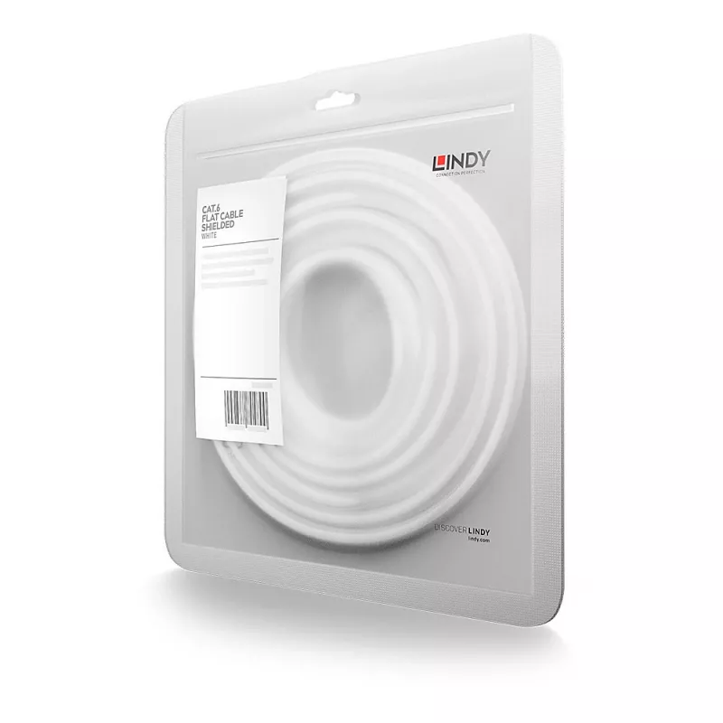 Cabo de rede Lindy RJ45 Cat.6 U/FTP 2m RJ-45 Cat6 branco