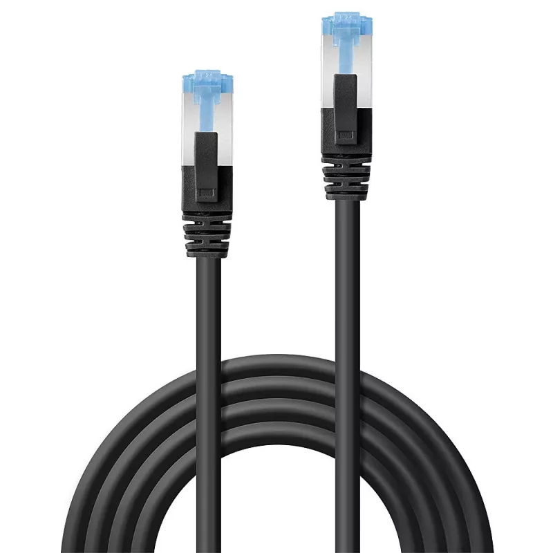 Cabo de rede Lindy 47175 preto 0,3 m Cat6a S/FTP (S-STP)