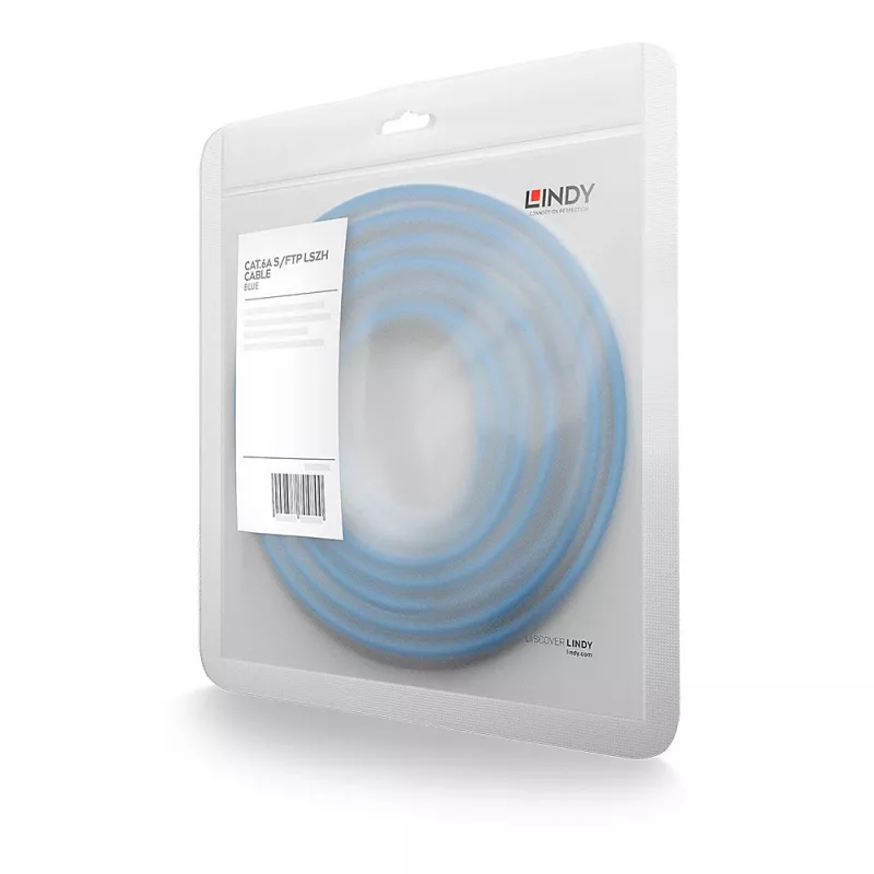 Cabo de rede Lindy 47150 azul 3 m Cat6a S/FTP (S-STP)