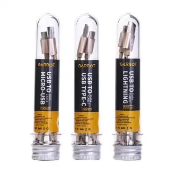 Cabo USB Garbot C-05-10194 1m USB A Micro-USB B dourado