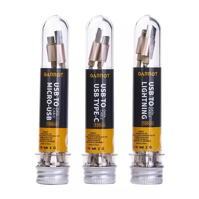 Cabo USB Garbot C-05-10194 1m USB A Micro-USB B dourado
