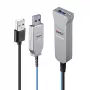 Cabo USB 3.0 de fibra ótica Lindy 30m