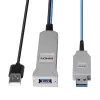 Cabo USB 3.0 de fibra ótica Lindy 30m