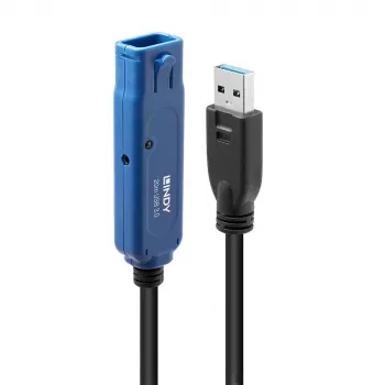 Extensão ativa USB 3.0 Pro Lindy 20m USB A para USB A 5 Gbit/s