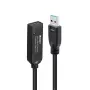 Extensão ativa USB 3.0 Lindy 10m Type A para C