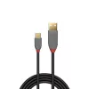 Cabo USB 2.0 Type-A para C Lindy 0,5 m, Anthra Line
