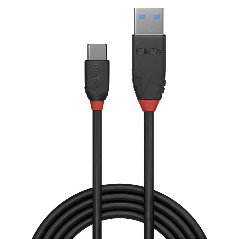 Cabo USB Lindy 36914 USB 3.2 Gen 1 (3.1 Gen 1) 0,15 m USB C USB A preto
