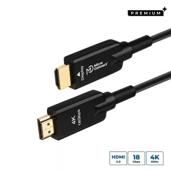 Cabo HDMI Microconnect HDM191950V2.0AOP 50 m HDMI Type-A (Standard) preto