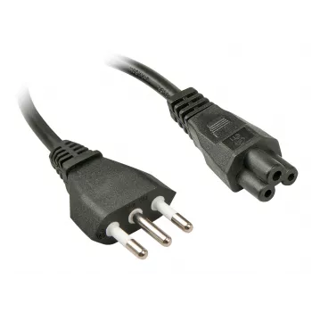 Lindy 2 m, CEI23-16-VII - IEC 320 C5 preto conector fêmea C5