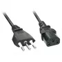 Cabo de alimentação Lindy 30413 preto 2 m CEI 23-16 conector fêmea C13