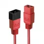 Cabo de extensão Lindy 3 m IEC C19 para C20, vermelho