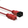 Cabo de extensão Lindy 3 m IEC C19 para C20, vermelho
